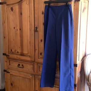 Express Navy wide-leg trousers
